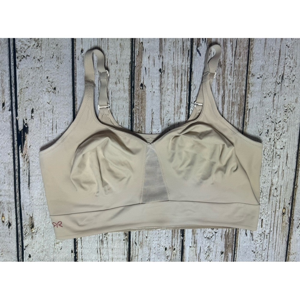 Ruby Ribbon Original Demiette Bra Size 44 Nude Wireless 3067 Comfort Support